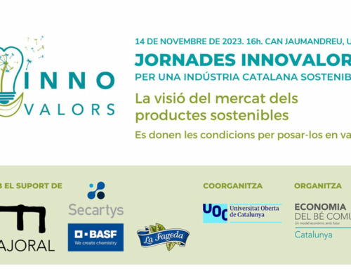 La segona jornada Innovalors tractarà sobre la visió que té el mercat sobre els productes sostenibles